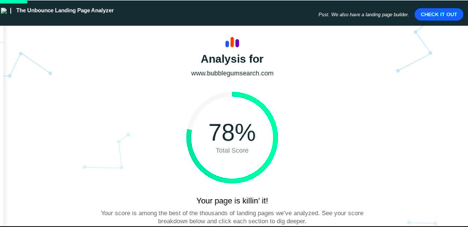 Unbounce Landing Page Analyzer 